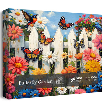 Butterfly Garden Jigsaw Puzzle 1000 Pieces